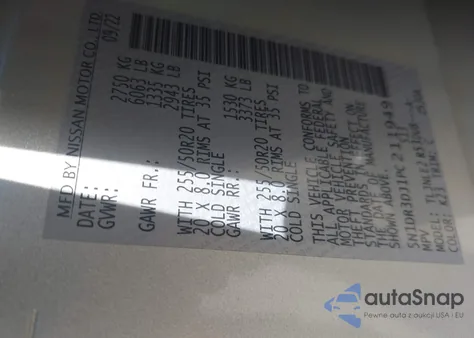 2023 Nissan Pathfinder Platinum 4Wd from USA, damaged, VIN 5N1DR3DJ1PC211949